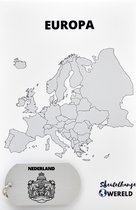 Nederland Sleutelhanger inclusief kaart – Nederland cadeau – beste land- Leuk kado voor je Vriend om te geven - 2.9 x 5.4CM