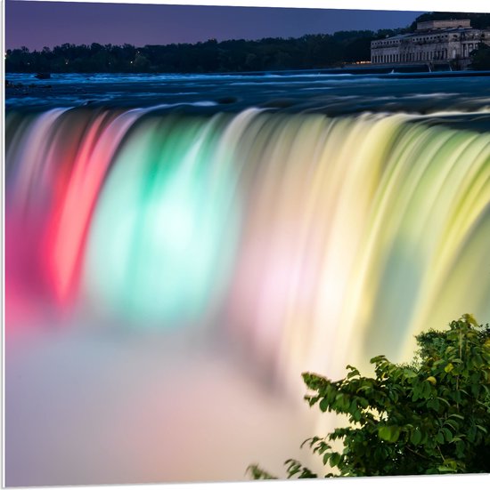 WallClassics - Panneau de mousse PVC - Chutes d'eau du Niagara aux États-Unis - 80x80 cm Photo sur panneau de mousse PVC