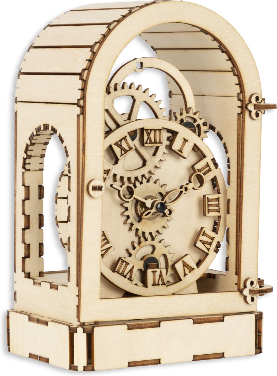 Kit de construction en bois pour adultes - horloge vintage - Crafts&Co