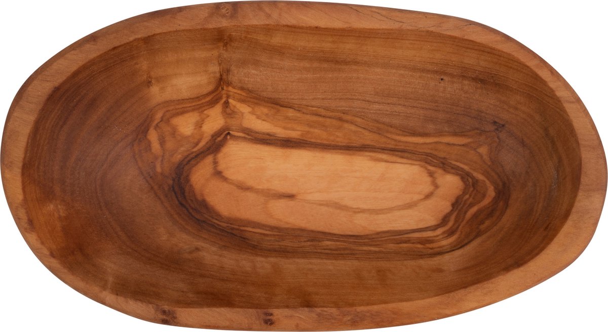 Bowls and Dishes Pure Olive Wood Olijfhouten Schaal Rustique ovaal 17