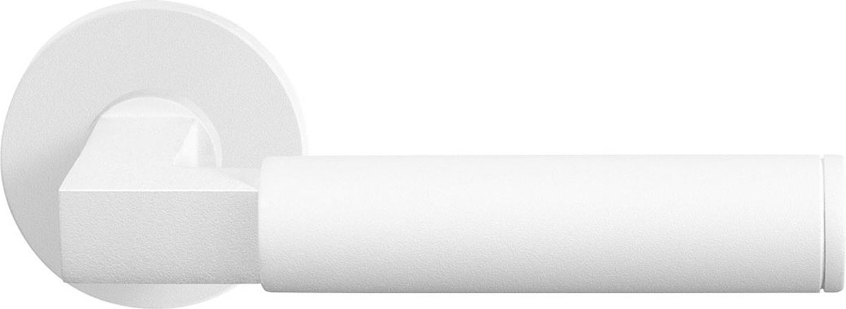 GPF8214.40 Kuri deurkruk op ronde rozet wit, 50x8mm