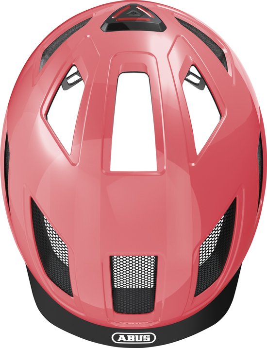 Fietshelm ABUS HYBAN 2.0 living coral M - 52-58 cm - pink - Geschikt voor gebruik op elektrische fietsen - stadsfietsen - 400 g — afbeelding 3