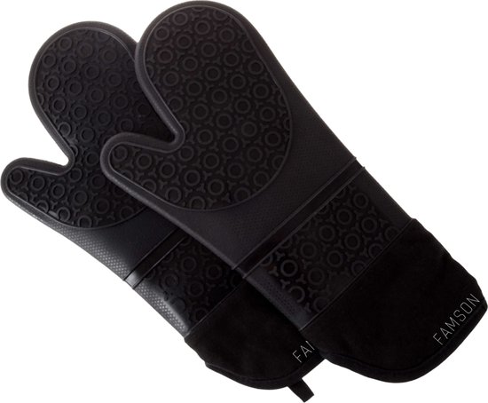 Ovenwanten met Anti-Slip 2 stuks - Ovenhandschoenen - BBQ handschoen -...