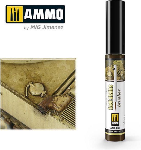 AMMO MIG 1801 Effect Oilbrusher - Fuel Stains - 10ml Oilbrusher(s)