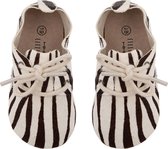 Little Indians Schoenen Zebra 11,5 Cm Leer Zwart/wit Maat 17