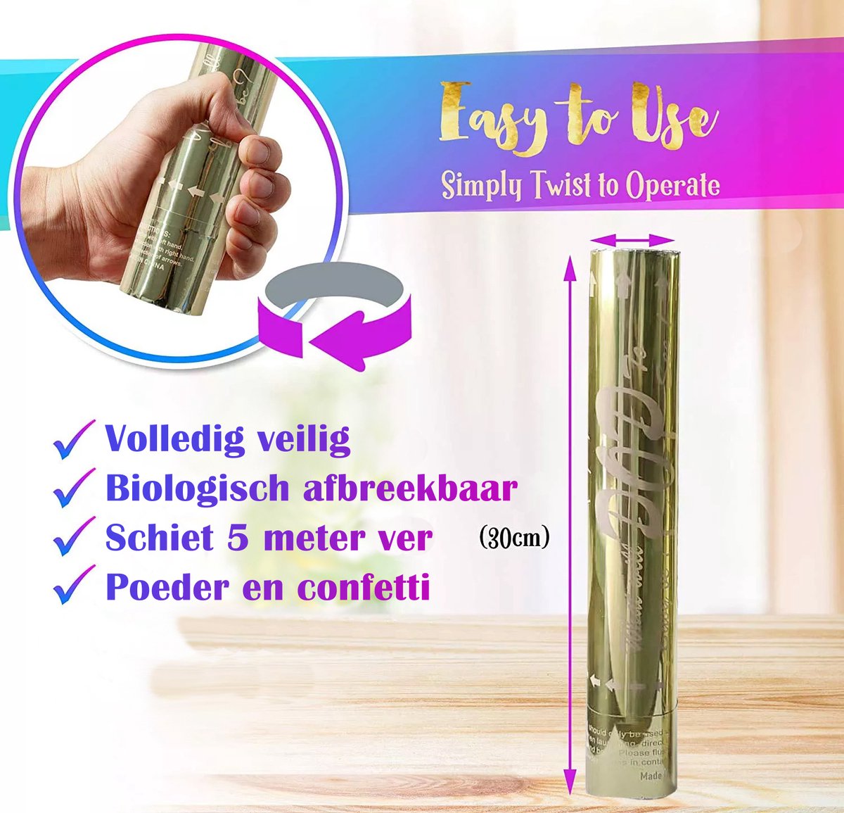 RENALUX Gender Reveal Rookkanon Gender Reveal Confetti Kanon en