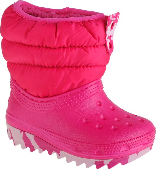 Crocs Classic Boot Toddler 207683-6X0, voor meisje, Roze, Sneeuw... | bol.com