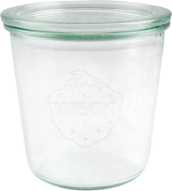 Verre Weck STORT avec couvercle (580 ml) 1 / 2L (6 pièces)