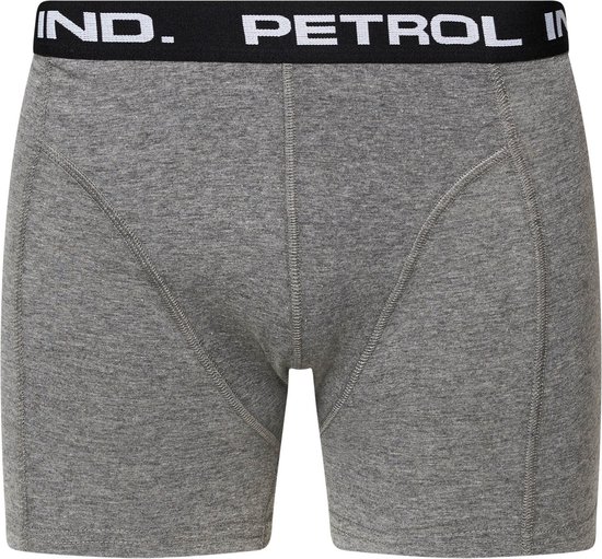 Petrol Industries - Heren 3-pack Boxershorts Grijs - Grijs - Maat XL