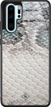 Casimoda® hoesje - Geschikt voor Huawei P30 Pro - Oh My Snake - Hard Case Backcover - TPU - Blauw - Slangenprint