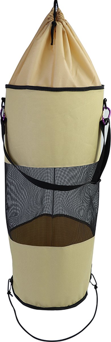 Goedkoopste Duurzame - Boot Tas - Accessoires - Jumpsuit - Prullenbak - Vuilniszak - Caravan- Camper - Opbergnet - Beige