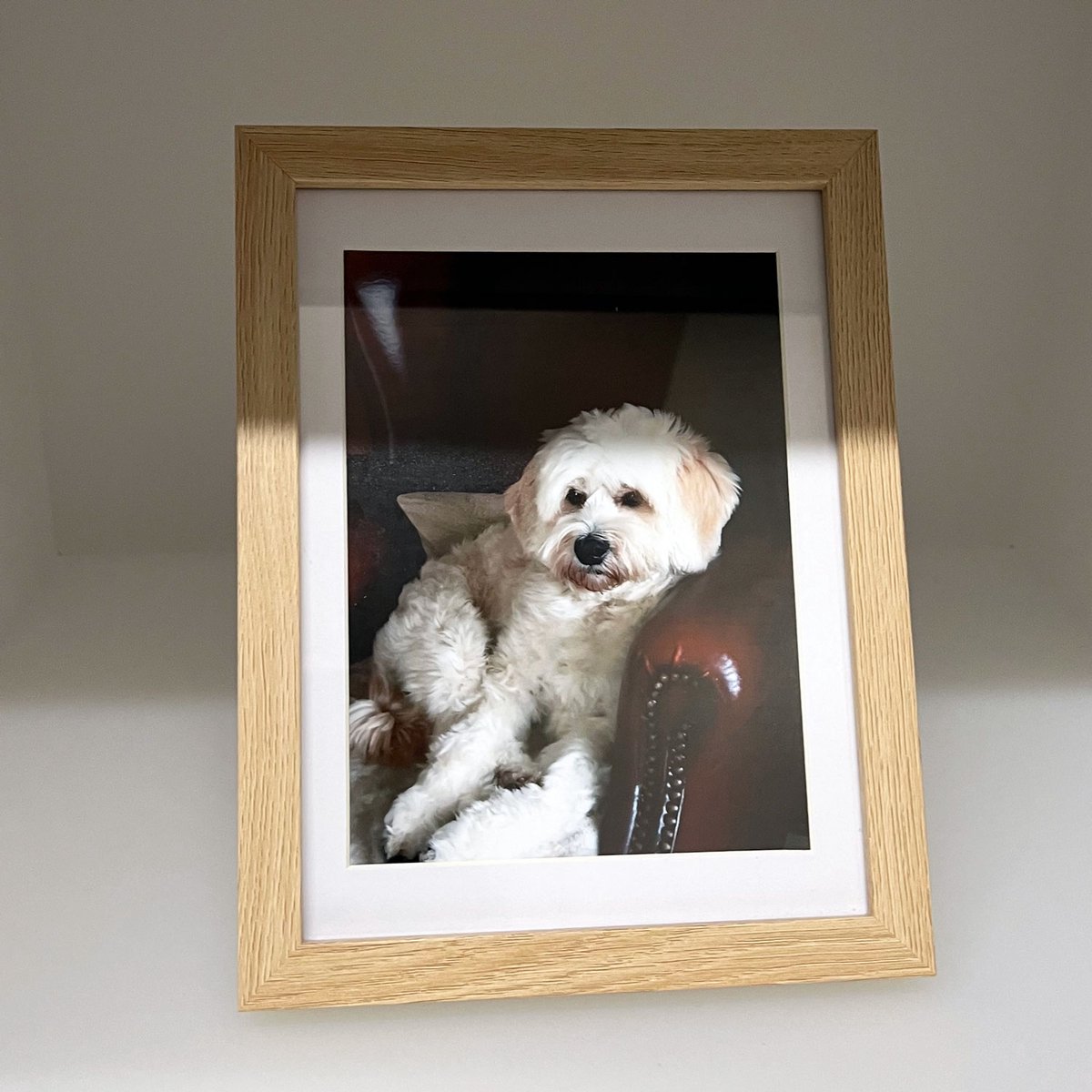 AL Houten Fotolijst – Licht Bruin - 50 x 70 cm - Fotoformaat 40 x 60 cm
