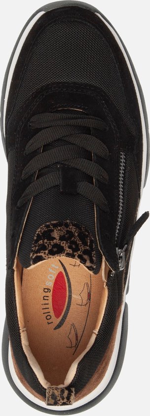 Gabor Sneakers zwart leopard Synthetisch - Dames Maat 39 | bol.com