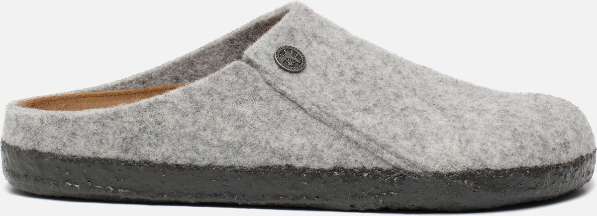 Birkenstock Zermatt pantoffels lichtgrijs Vilt