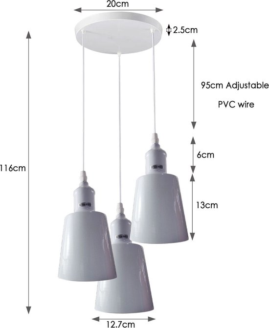 Industriële hanglamp Ebbe | 1 lichts | bruin | glas / metaal | in