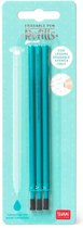 Recharges pour stylo effaçable Legami - 3 pièces Turquoise - Recharge