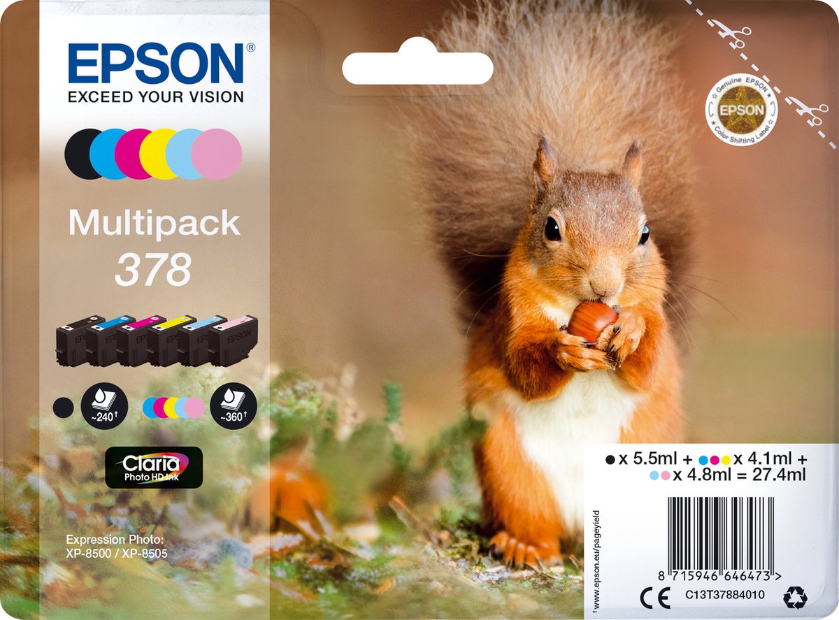 Epson 378 Cartridges Combo Pack