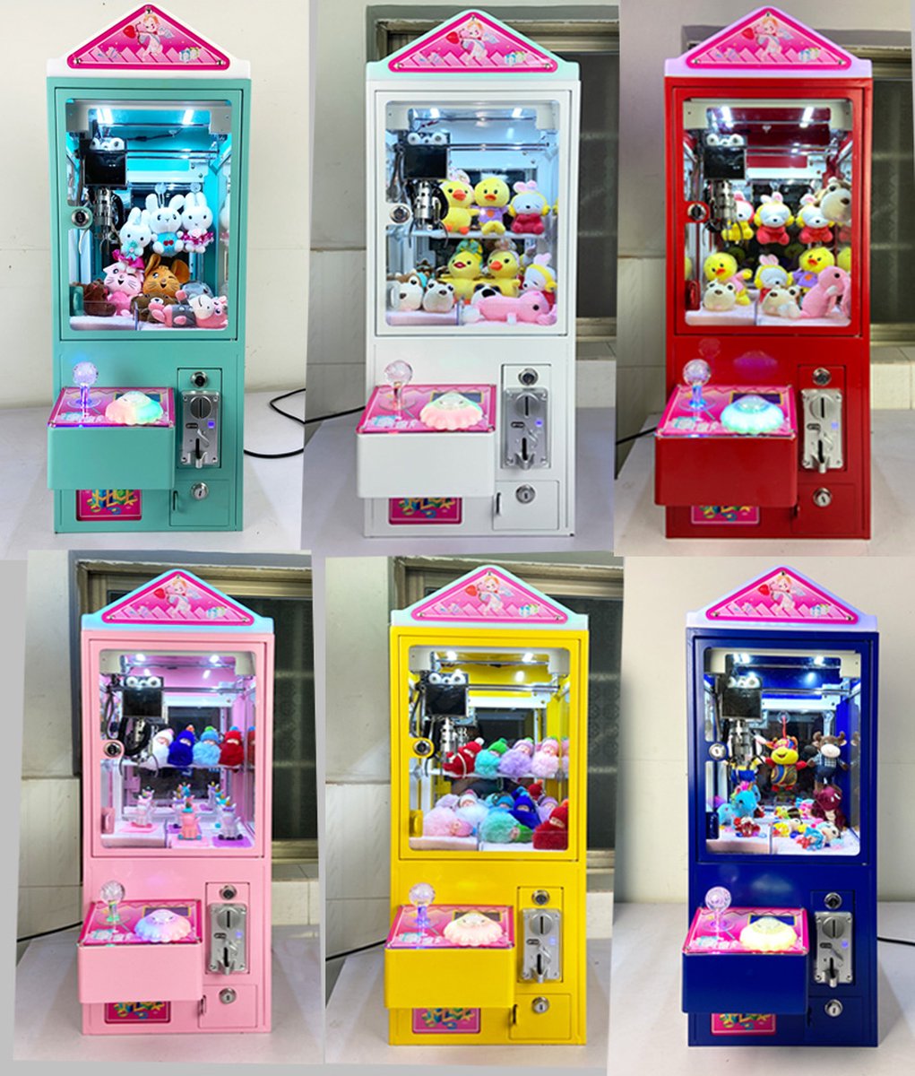 Machine à griffes pour enfants, poupées en peluche Gashapon, mini