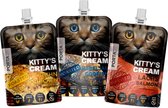 Kitty Cream 3-pack - collation pour chat - hypoallergénique - sans sucre
