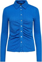 Pieces Blouse Pcmaki Ls Shirt 17131693 Princess Blue Dames Maat - S