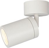 Zoete Led Opbouwspot Zilveren Ring IP44 Bad Aluminium Plafondlamp Vochtige Ruimte 95mm Hoog Opbouwlamp Opbouwspot 230V Opbouwspot Plafondlamp GU10 Geschikt Onderbouwlamp Zilver Rond