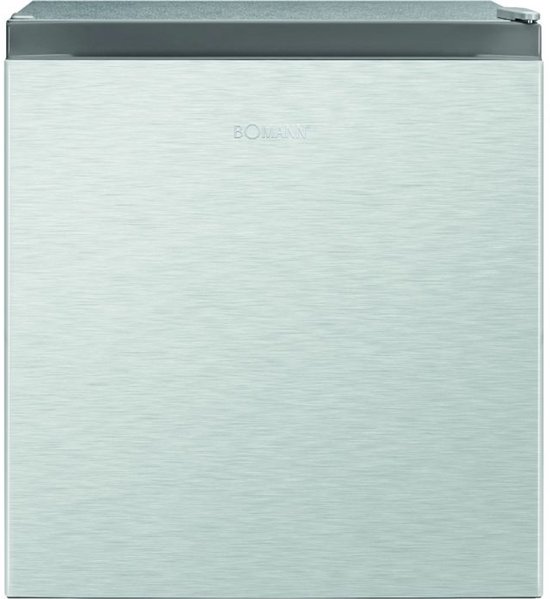Bomann KB 7245 Bar Koelvrieskast 45L Vrijstaand RVS Minikoelkast met Vriesvak 4L, Stil, 0-8°C Regelbaar