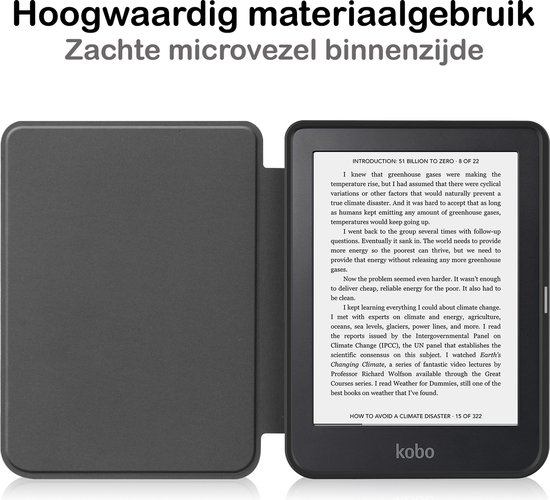 Hoesje Geschikt voor Kobo Clara 2E Hoesje Luxe Bescherm Case - Hoes Geschikt voor Kobo Clara 2E Hoes Book Cover - Bloesem van Mobigear — afbeelding 5