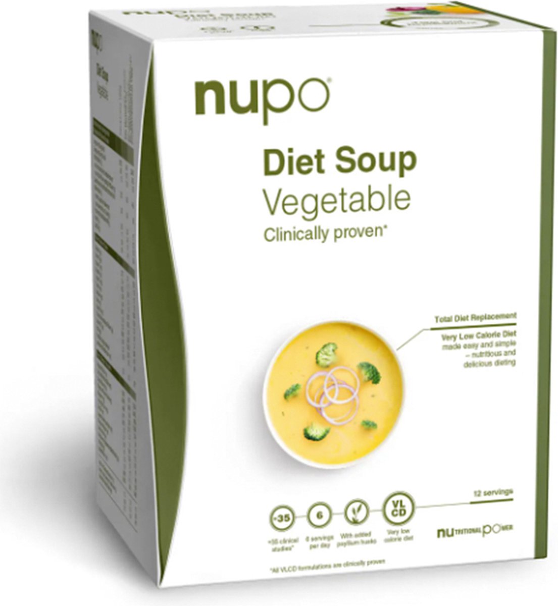 Nupo | Dieet Soep | Vegetable | 12 x 32 gram | Snel afvallen zonder poespas!