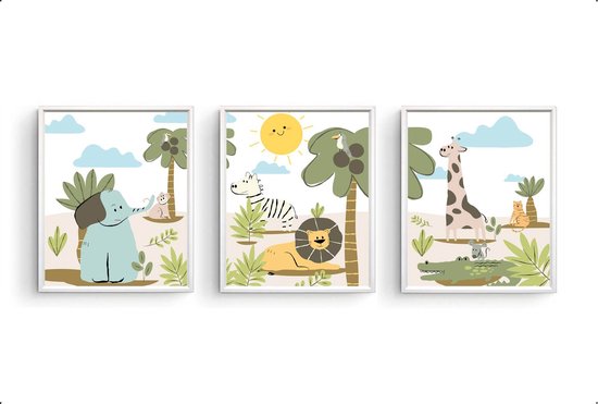 Muurcirkel Kinderkamer Jungle - Nu extra voordelig
