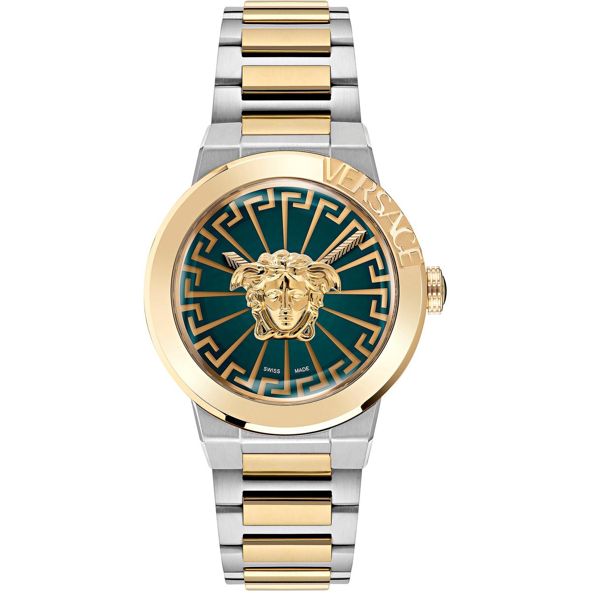 Versace Damen-Uhren Analog Quarz One Size Bicolor 32022830