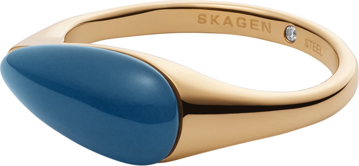 Skagen Damesring Staal 56 Goud 32022896