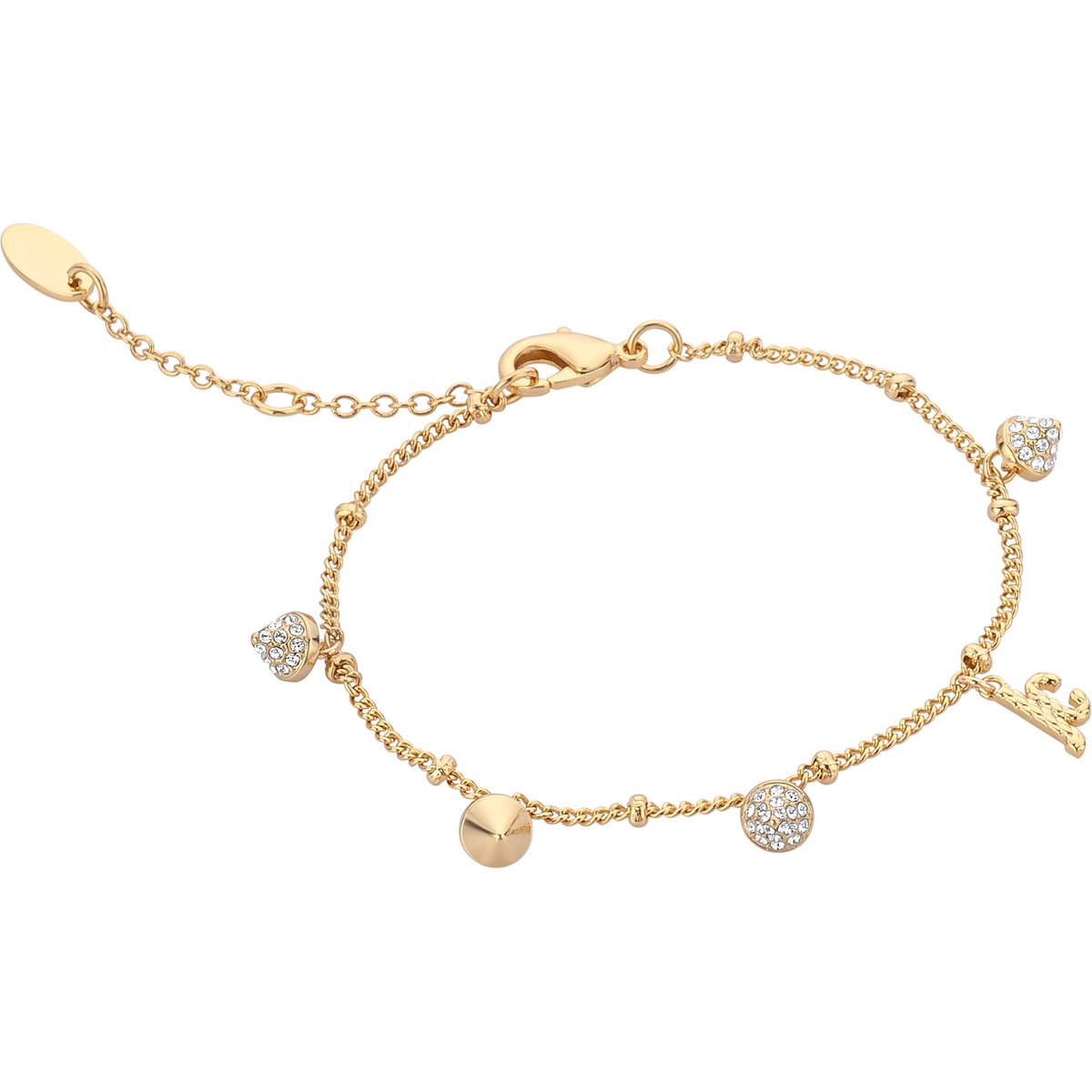 Just Cavalli Damen-Armband Messing 20 Swarovski-Kristall One Size Gold 32022541