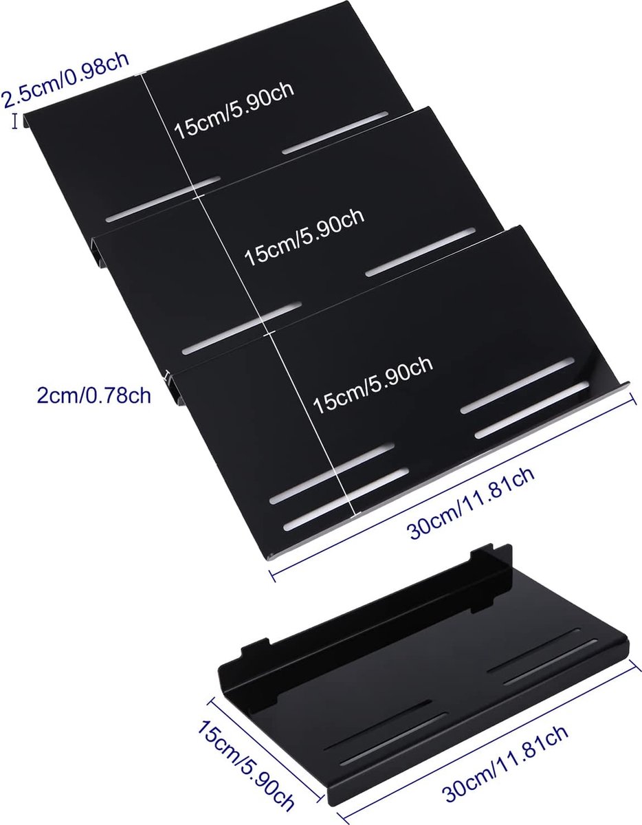 JESIFFY Étagère à épices pour tiroirs, Extensible de 30 cm à 60 cm