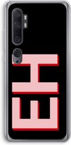 Gepersonaliseerd - Case Company® - Hoesje geschikt voor Xiaomi Mi Note 10 Pro hoesje - Monogram - Soft Cover Telefoonhoesje - Bescherming aan alle Kanten en Schermrand
