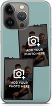 Gepersonaliseerd - Case Company® - Hoesje geschikt voor iPhone 13 Pro hoesje - Polaroid Zwart - Soft Cover Telefoonhoesje - Bescherming aan alle Kanten en Schermrand