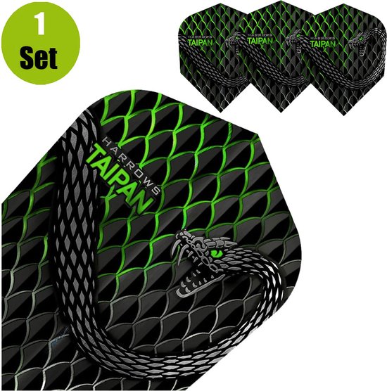 Harrows Taipan Dartflights Groen bol