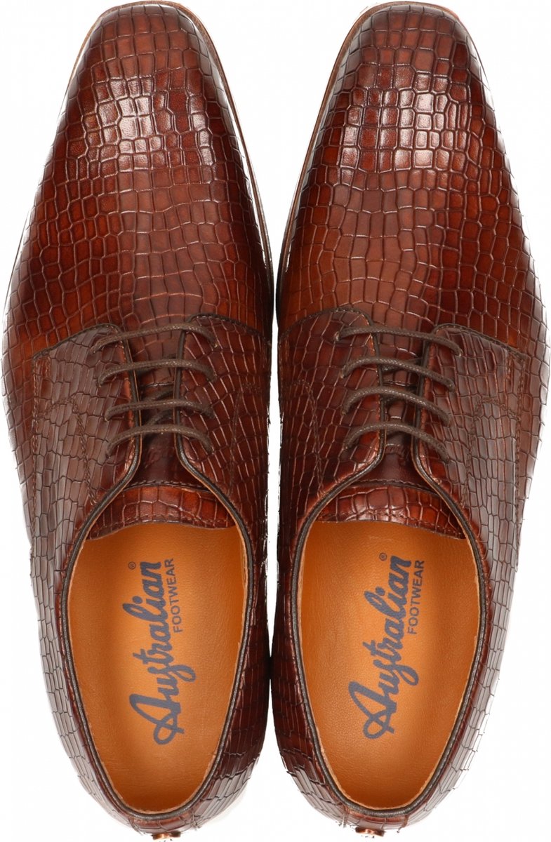 Australian Footwear - Veekay Gekleed Bruin - Dark Cognac - 44