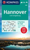 KOMPASS WK-Set Wandelkaart 848 Hannover und Umgebung (2 Karten) 1:50.000