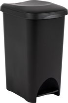 Poubelle à pédale - poubelle - poubelle - 40 litres - noir