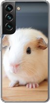 Geschikt voor Samsung Galaxy S22 hoesje - Schattige baby cavia - Siliconen Telefoonhoesje