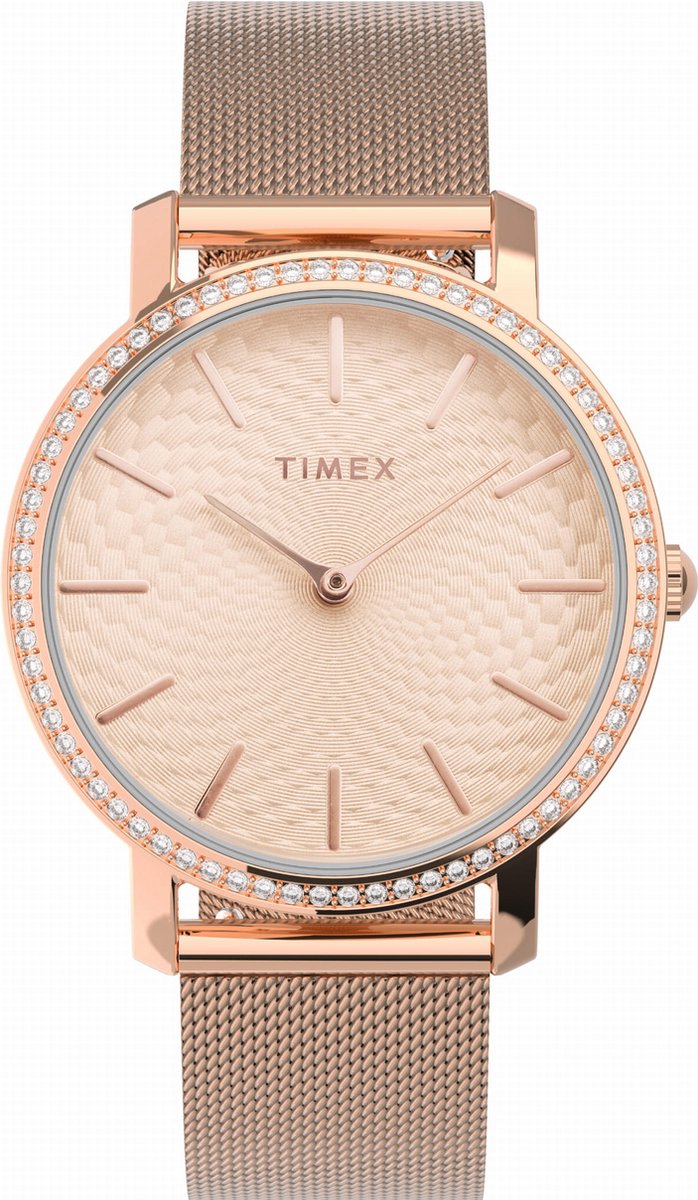 Timex TW2V52500 Horloge - Staal - Rosékleurig - Ø 34 mm