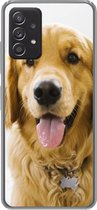 Geschikt voor Samsung Galaxy A33 5G hoesje - Portret van een super mooie Golden Retriever - Siliconen Telefoonhoesje