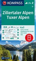 Kompass Wanderkarten - Kompass WK37 Zillertaler Alpen, Tuxer Alpen