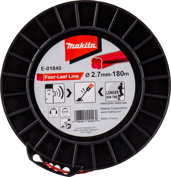 Makita E-01840 Maaidraad 2,7x180mtr Rood van Makita — afbeelding 4