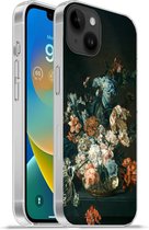 Geschikt voorApple Iphone 14 Plus - Soft case hoesje - Stilleven met bloemen - Oude meesters - Kunst - Siliconen Telefoonhoesje