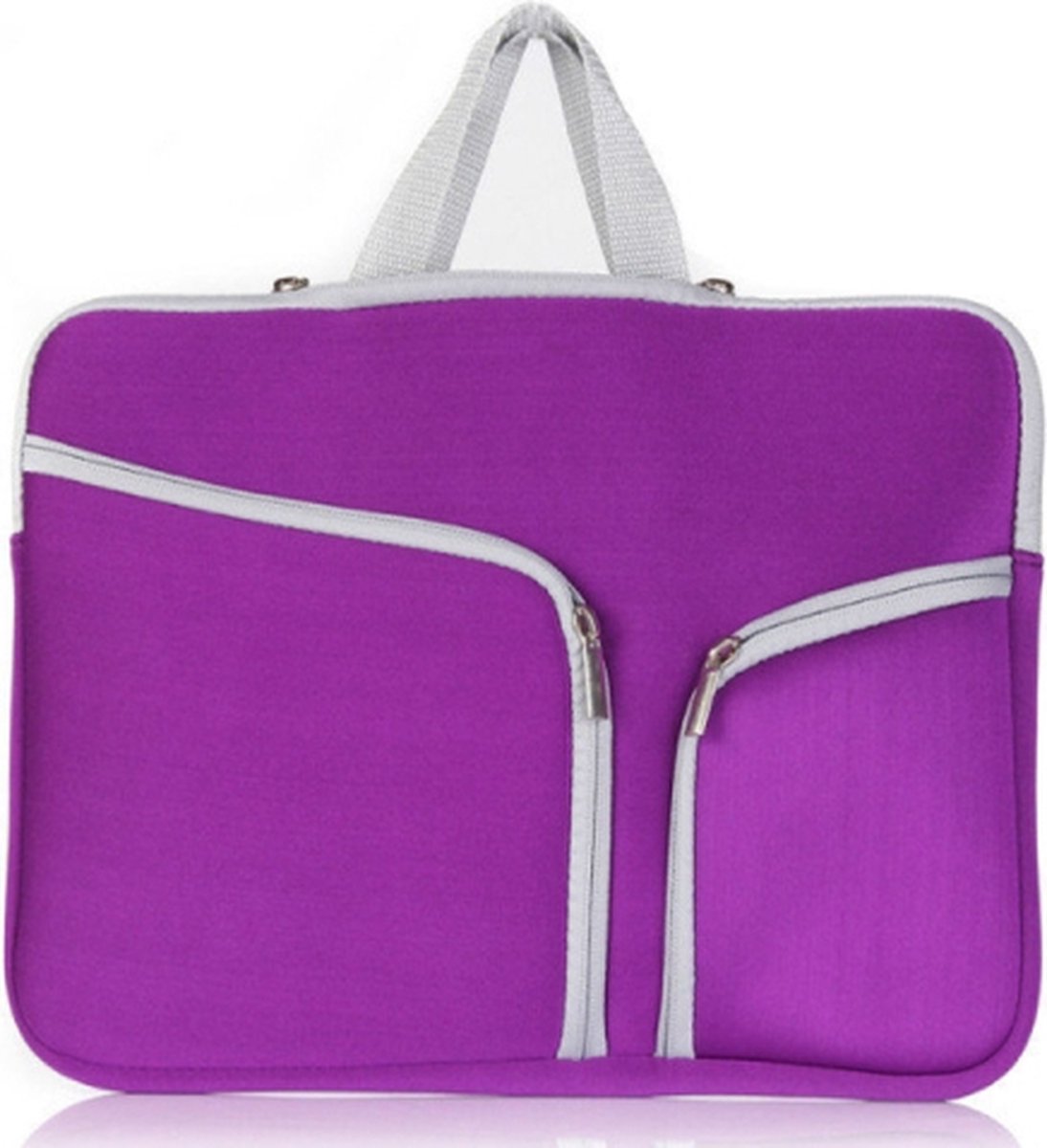 T228 Duikmateriaal Computer tas multi-pocket laptop voering tas, maat: 17 inch (paars)