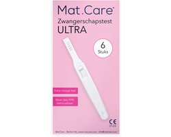 Vroege zwangerschapstest - Mat Care zwangerschapstest Ultra 6 stuks |  bol.com