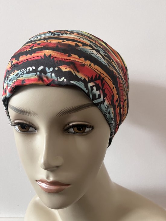 Slouchy Beanie muts voor dames, zomerbeanie, tulband, chemo-kanker, hoofddeksel van katoen, slaapmuts, zomermuts, tulband, hoofddeksel, 5 - wit, One size