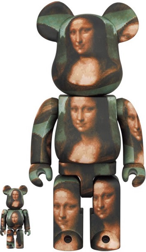 400% & 100% Bearbrick set - Mona Lisa Overdrive (Louvre x Zerotaro) | bol