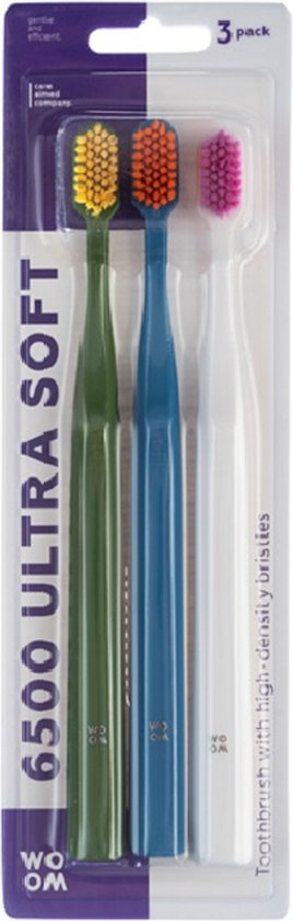 Woom tandenborstels 6500 ultra soft 3stuks